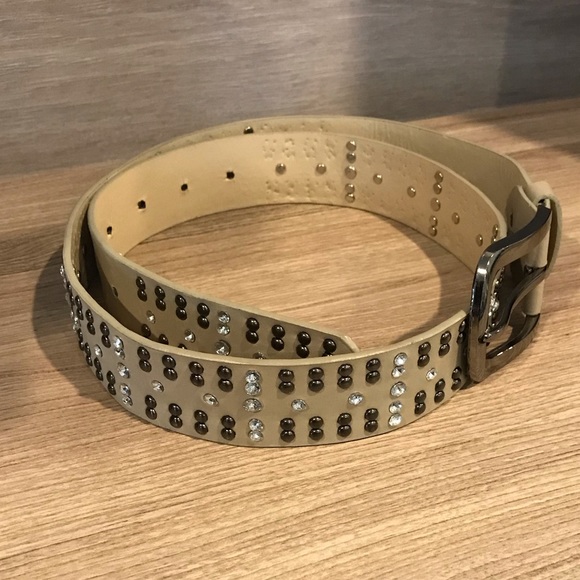 Womens studded Rhinestone Belt - Picture 4 of 7